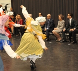 Su Majestad la Reina durante el ensayo del Ballet Nacional Español